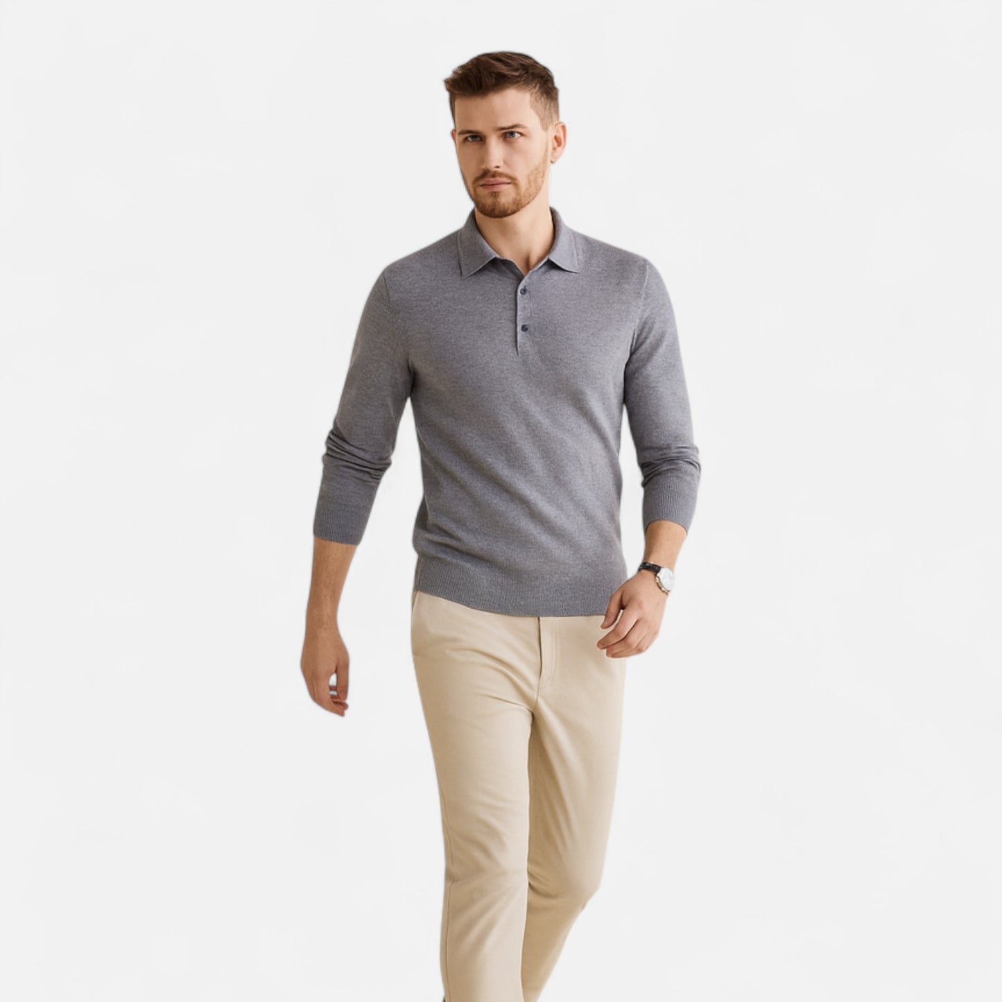 La Cartiera | Men’s Cashmere Knit Polo Sweater
