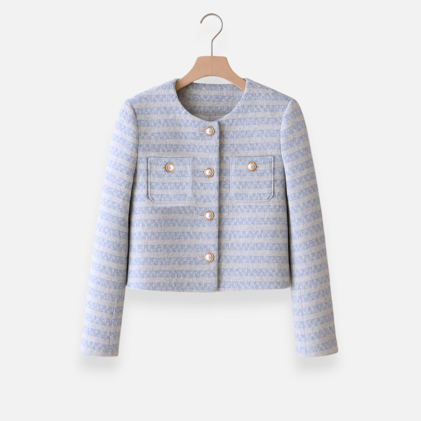 La Cartiera | Women’s Elegant Tweed Short Cardigan Coat