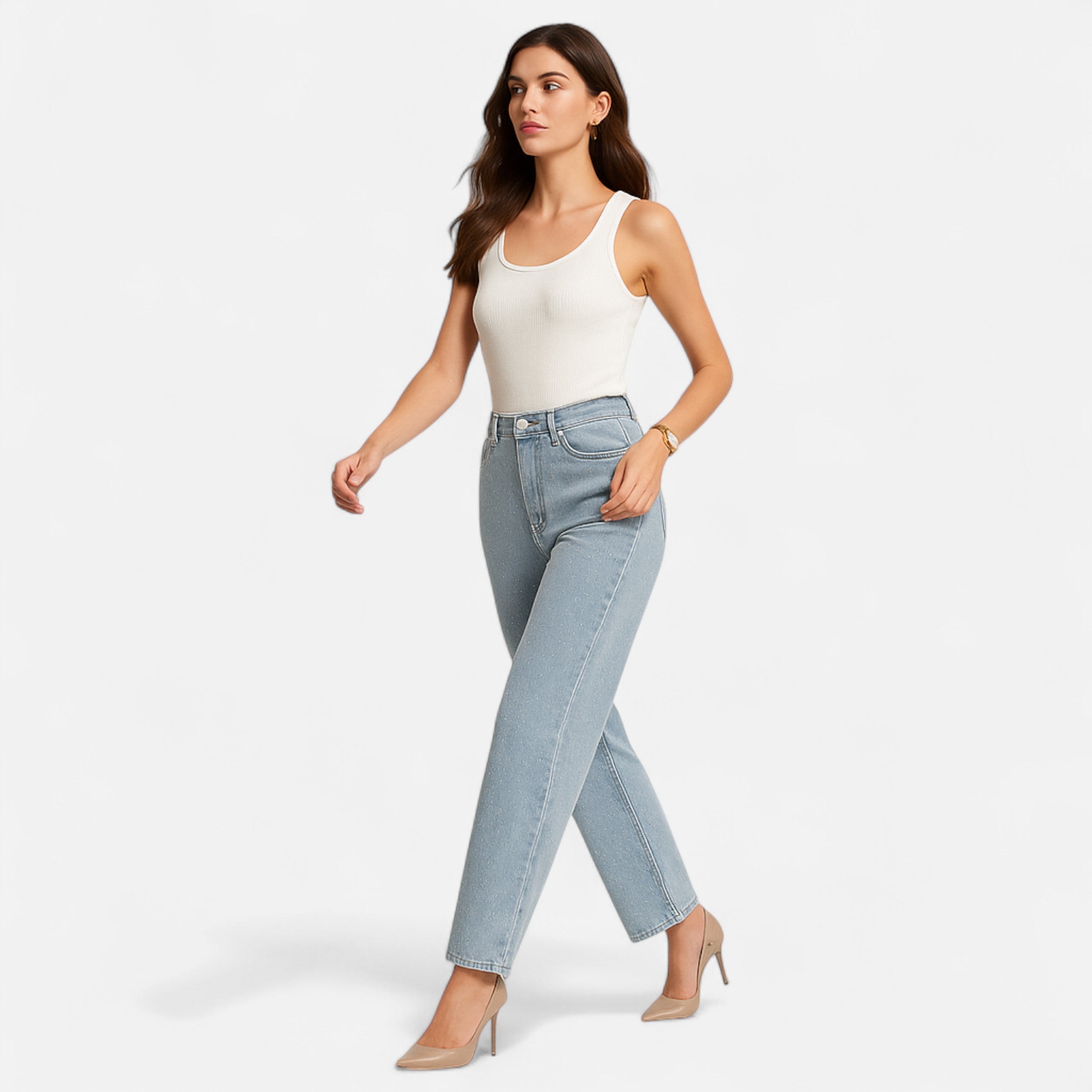 La Cartiera | Women’s Vintage High-Waist Straight Jeans