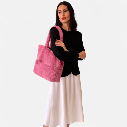 La Cartiera | Women’s Lambswool Plush Tote Bag
