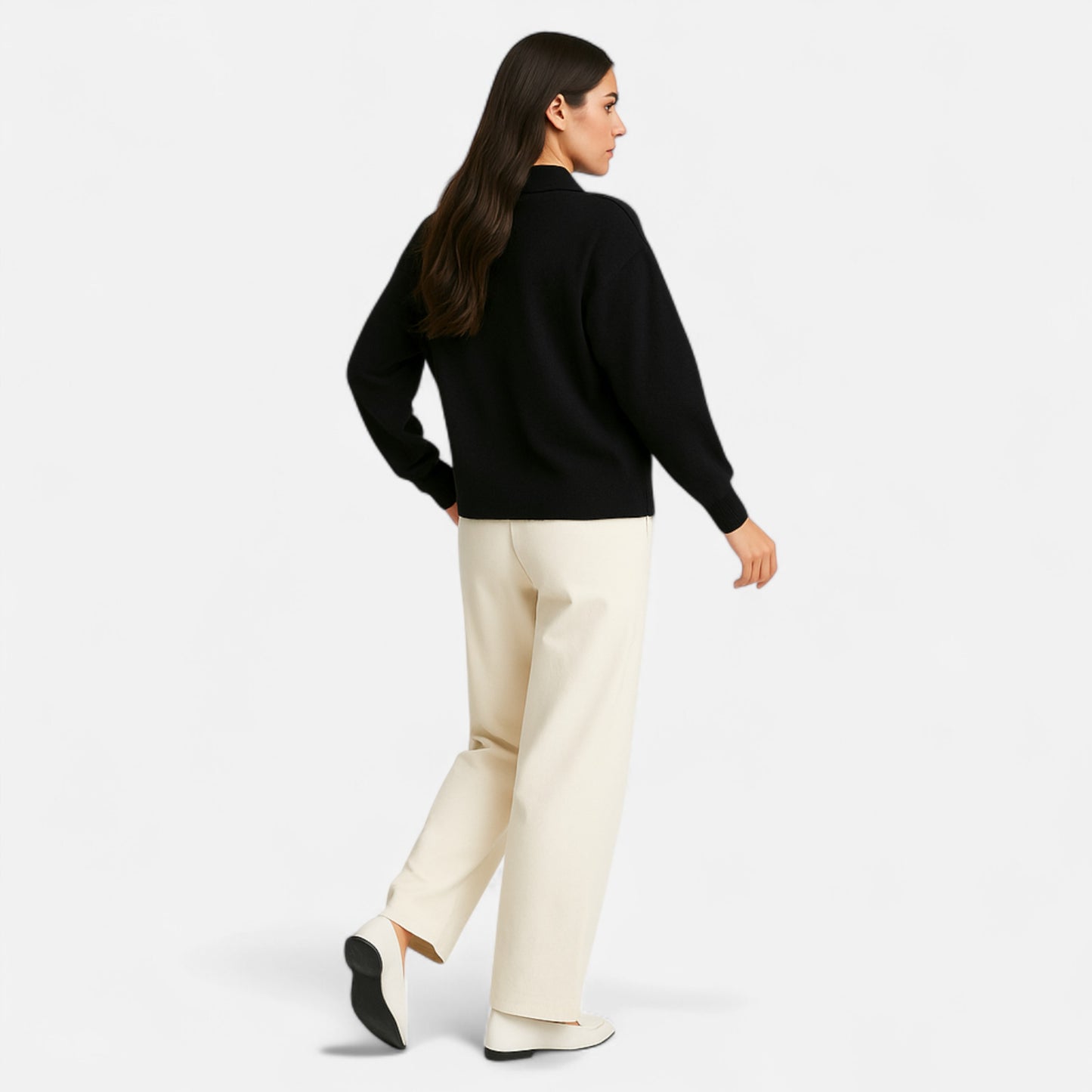 La Cartiera | Women’s Preppy Collar Autumn Sweatshirt