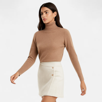 La Cartiera | Women’s Merino Wool Turtleneck Sweater