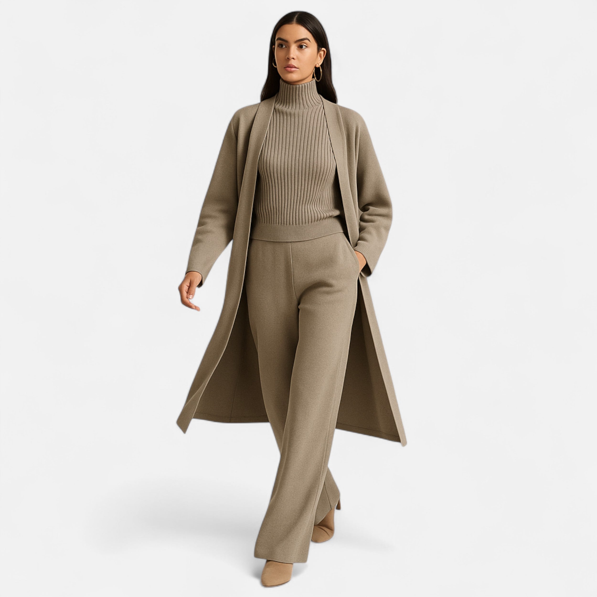 La Cartiera | Women’s 3-Piece Knitted Cardigan Set