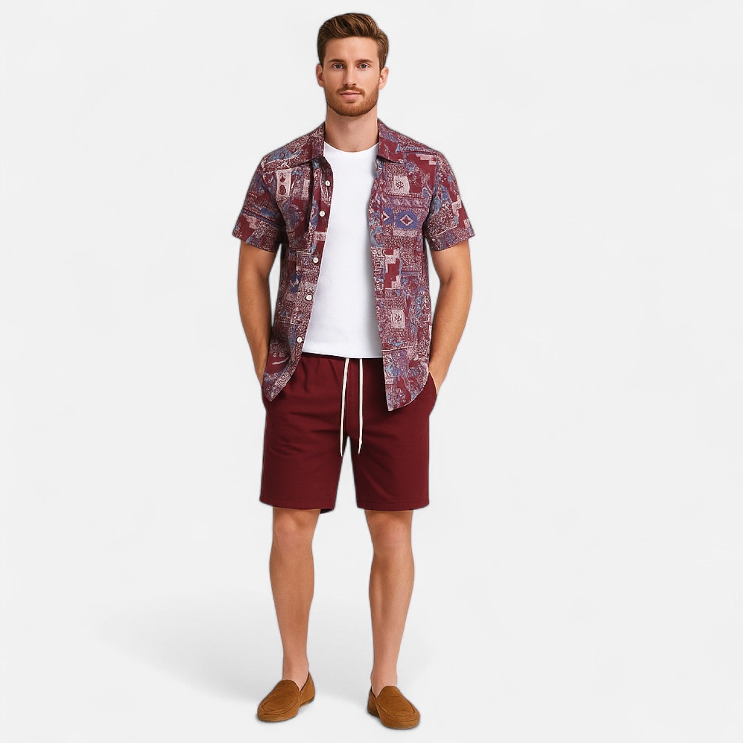 La Cartiera | Classic Two-Piece Shirt & Shorts Set