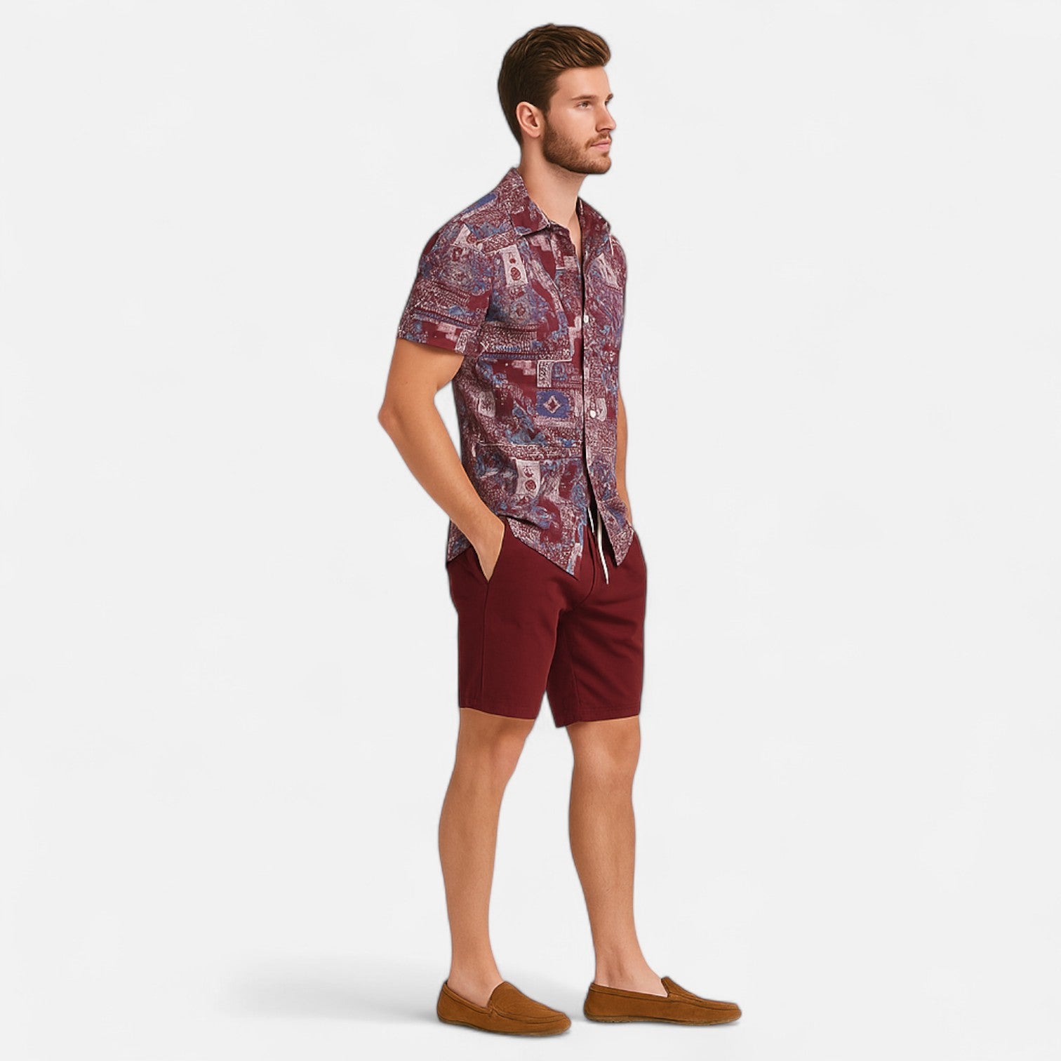 La Cartiera | Classic Two-Piece Shirt & Shorts Set