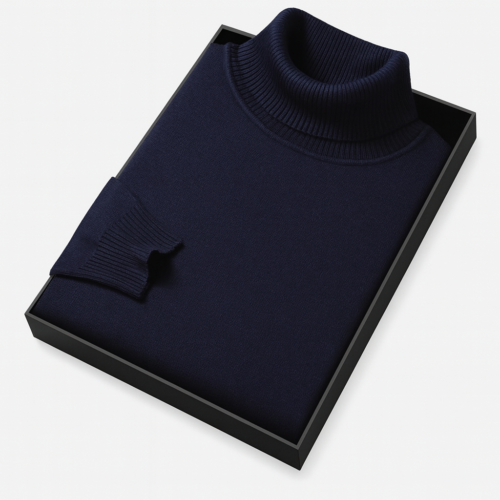 La Cartiera | Men’s Slim Fit Knitted Turtleneck Sweater