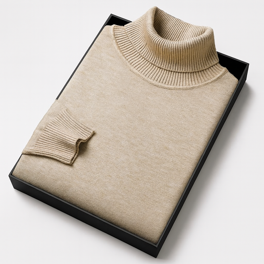 La Cartiera | Men’s Slim Fit Knitted Turtleneck Sweater