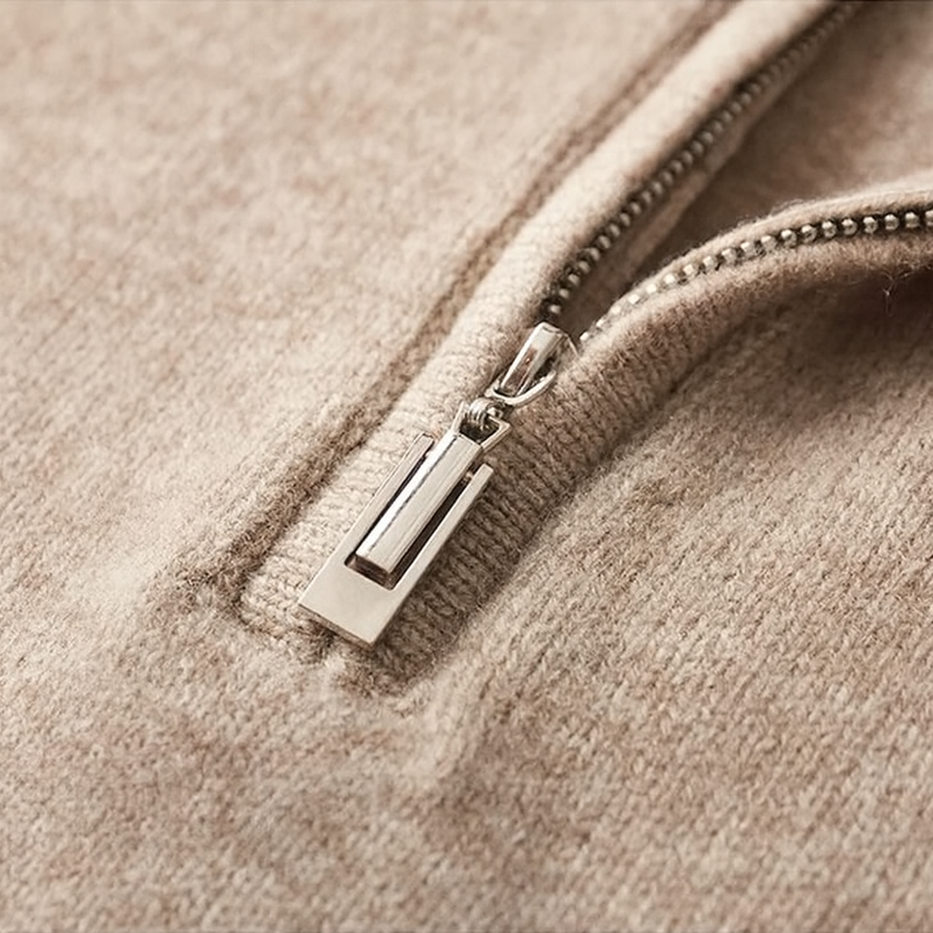 La Cartiera | Men’s Merino Wool Half-Zip Sweater