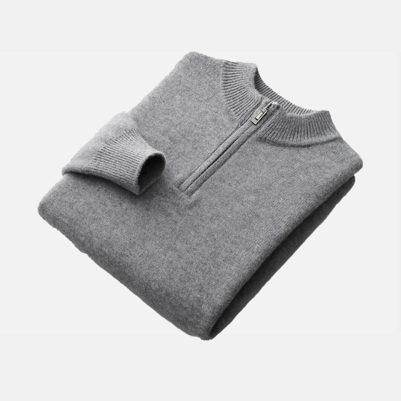 La Cartiera | Men’s Merino Wool Half-Zip Sweater