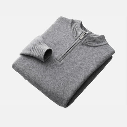 La Cartiera | Men’s Merino Wool Half-Zip Sweater