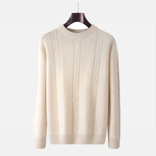 La Cartiera | Men’s Merino Wool Cable-Knit Sweater