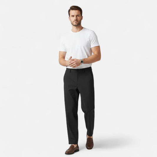 La Cartiera | Men’s Straight-Leg Nylon Blend Casual Trousers