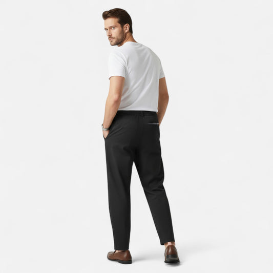 La Cartiera | Men’s Straight-Leg Nylon Blend Casual Trousers