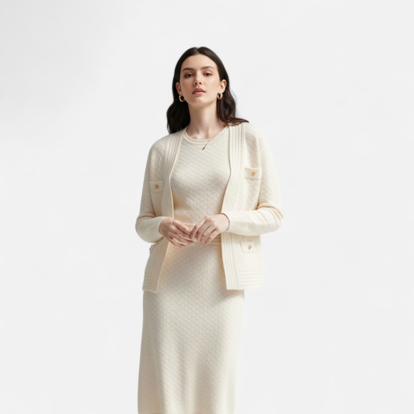 La Cartiera | Women’s Heritage Knit Cardigan and Dress Set