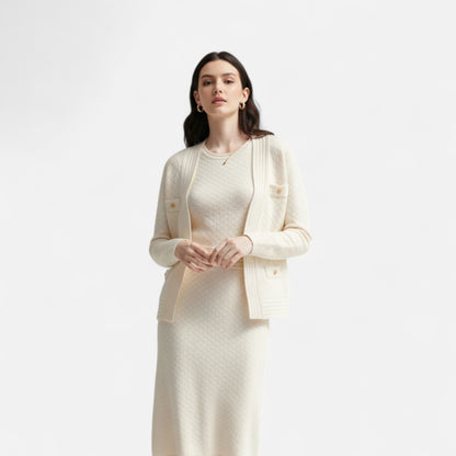 La Cartiera | Women’s Heritage Knit Cardigan and Dress Set