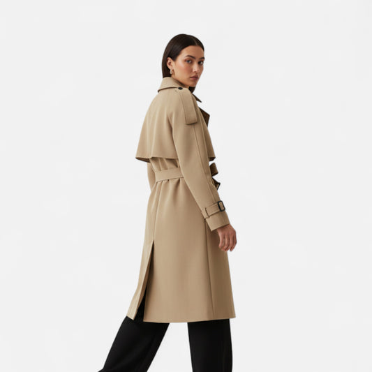 La Cartiera | Women’s Double-Breasted Belted Trench Coat