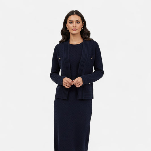 La Cartiera | Women’s Heritage Knit Cardigan and Dress Set