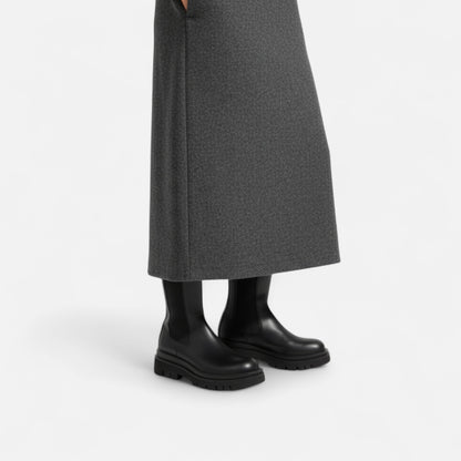 La Cartiera | Women’s Velvet-Lined Mid-Calf Platform Boots