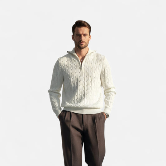 La Cartiera | Men’s Retro Loose-Fit Knit Pullover