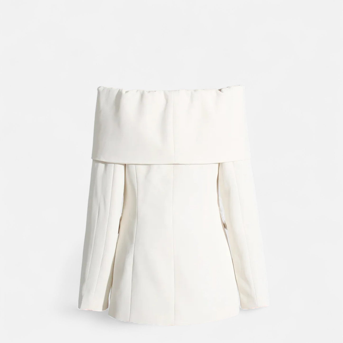 La Cartiera | Women’s Off-Shoulder Buttoned Long Sleeve Suit Coat