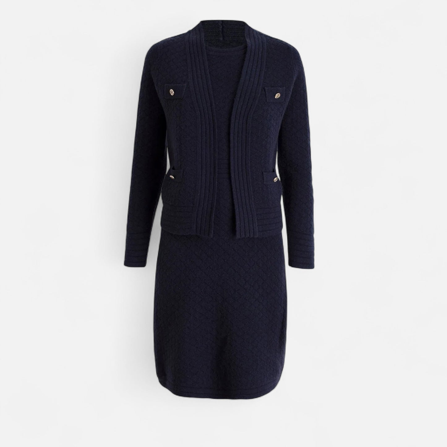 La Cartiera | Women’s Heritage Knit Cardigan and Dress Set