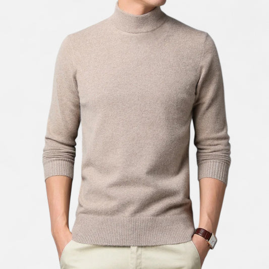 La Cartiera | Men’s Solid Colour Mock Neck Sweater