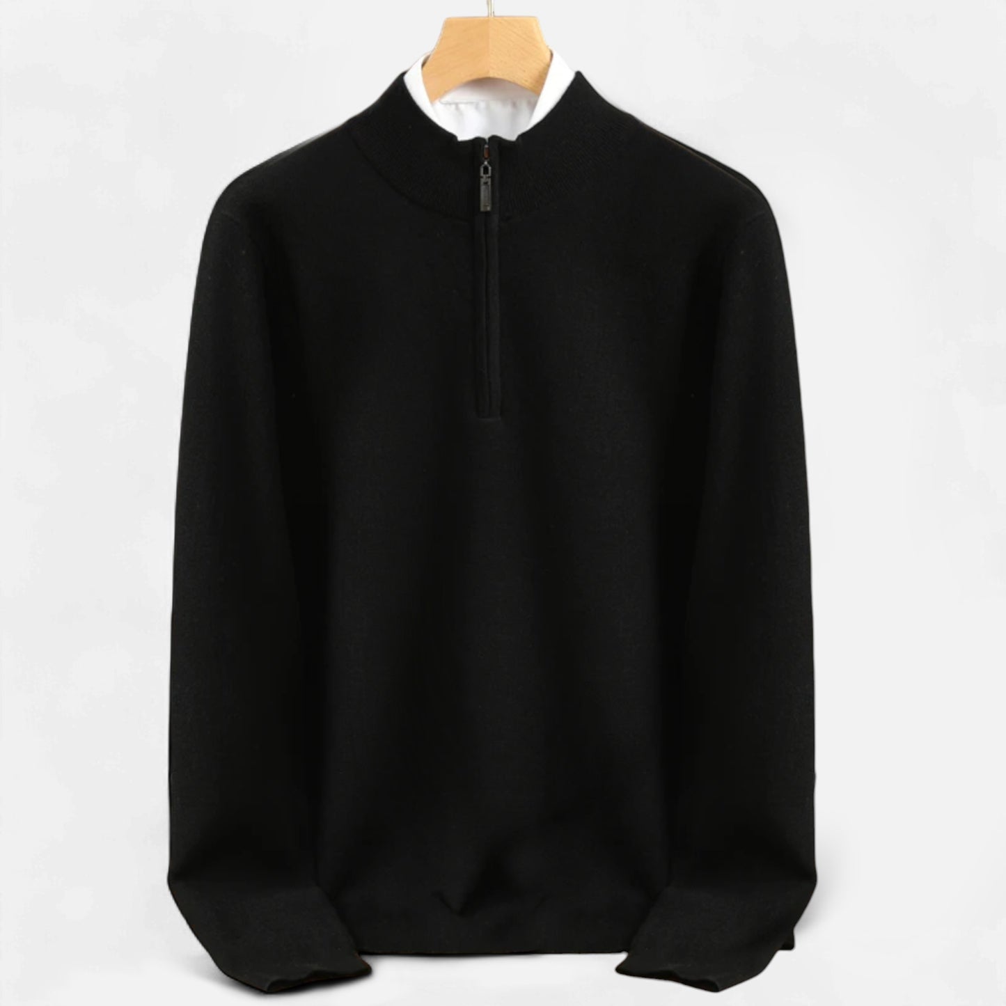 La Cartiera | Men’s Merino Wool Half-Zip Sweater