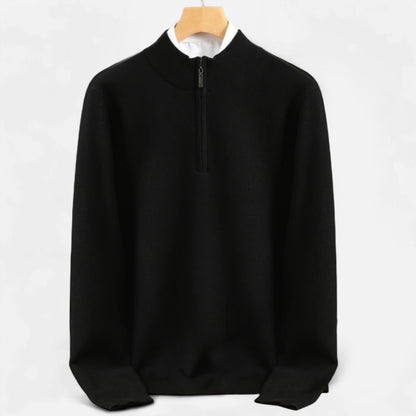 La Cartiera | Men’s Merino Wool Half-Zip Sweater