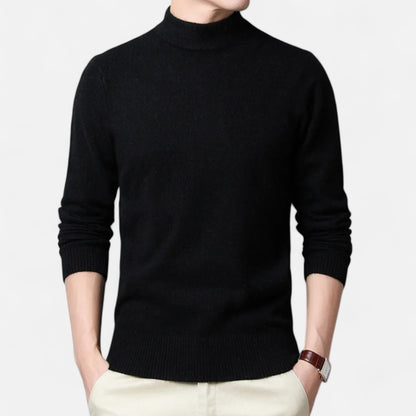 La Cartiera | Men’s Solid Colour Mock Neck Sweater
