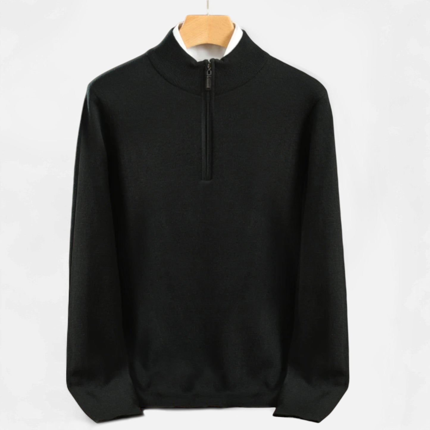 La Cartiera | Men’s Merino Wool Half-Zip Sweater