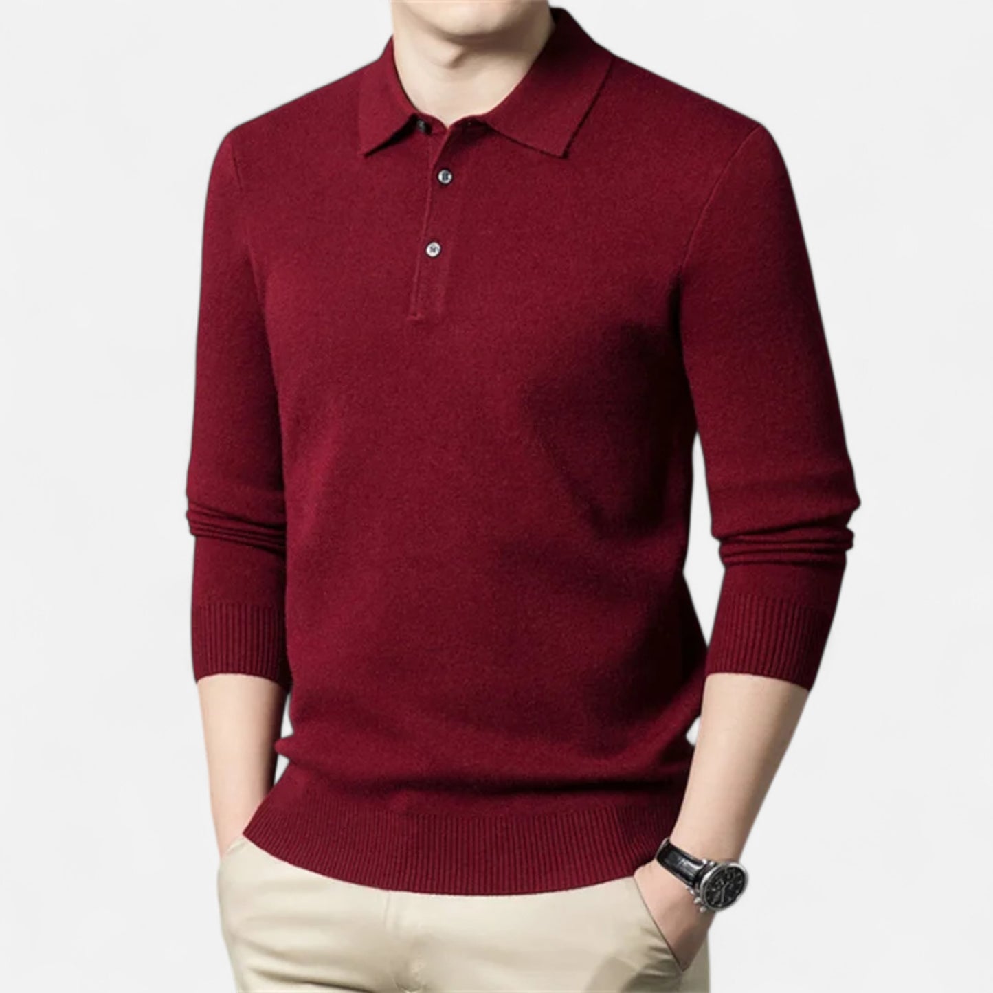 La Cartiera | Men’s Cashmere Knit Polo Sweater