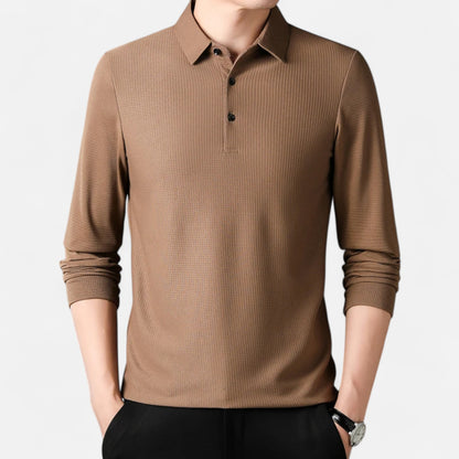 La Cartiera | Men’s Long-Sleeve Cotton Polo Shirt