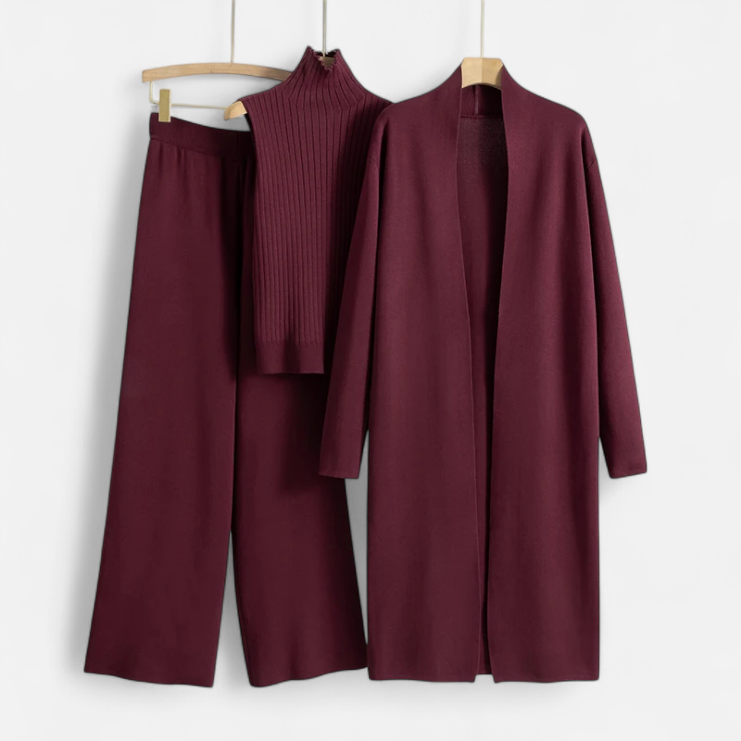 La Cartiera | Women’s 3-Piece Knitted Cardigan Set