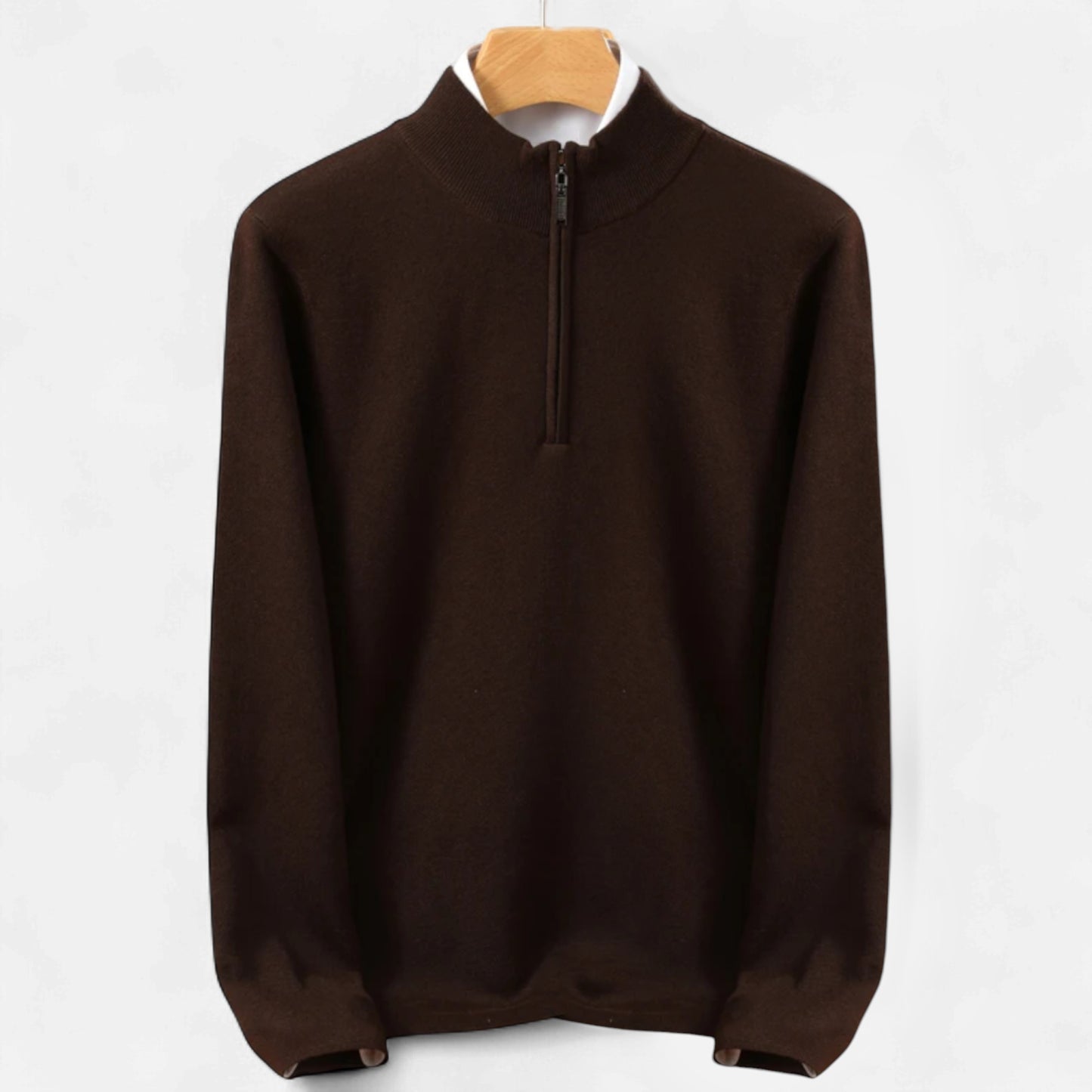 La Cartiera | Men’s Merino Wool Half-Zip Sweater