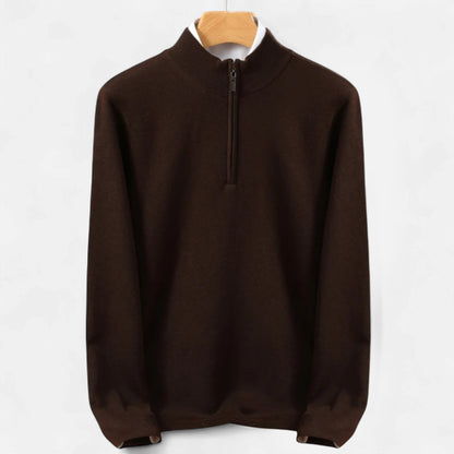 La Cartiera | Men’s Merino Wool Half-Zip Sweater