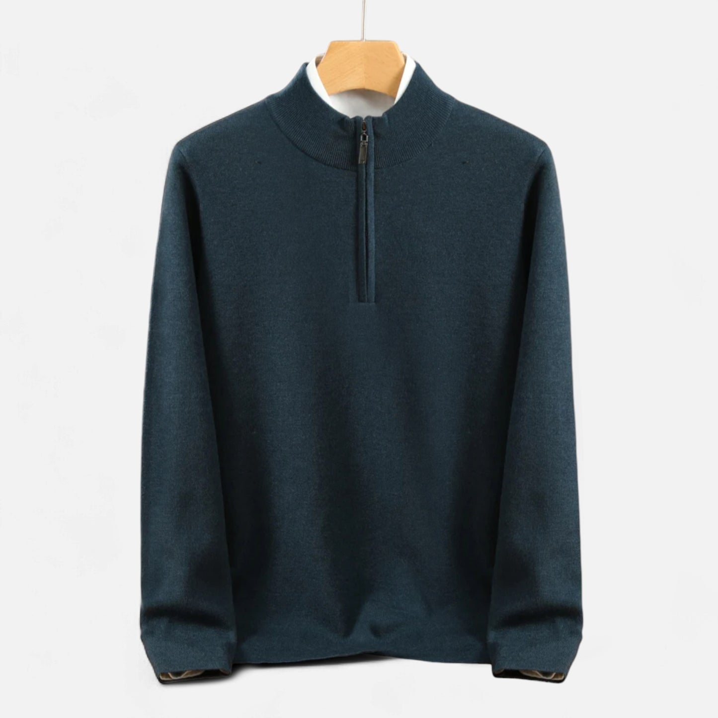 La Cartiera | Men’s Merino Wool Half-Zip Sweater