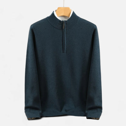 La Cartiera | Men’s Merino Wool Half-Zip Sweater