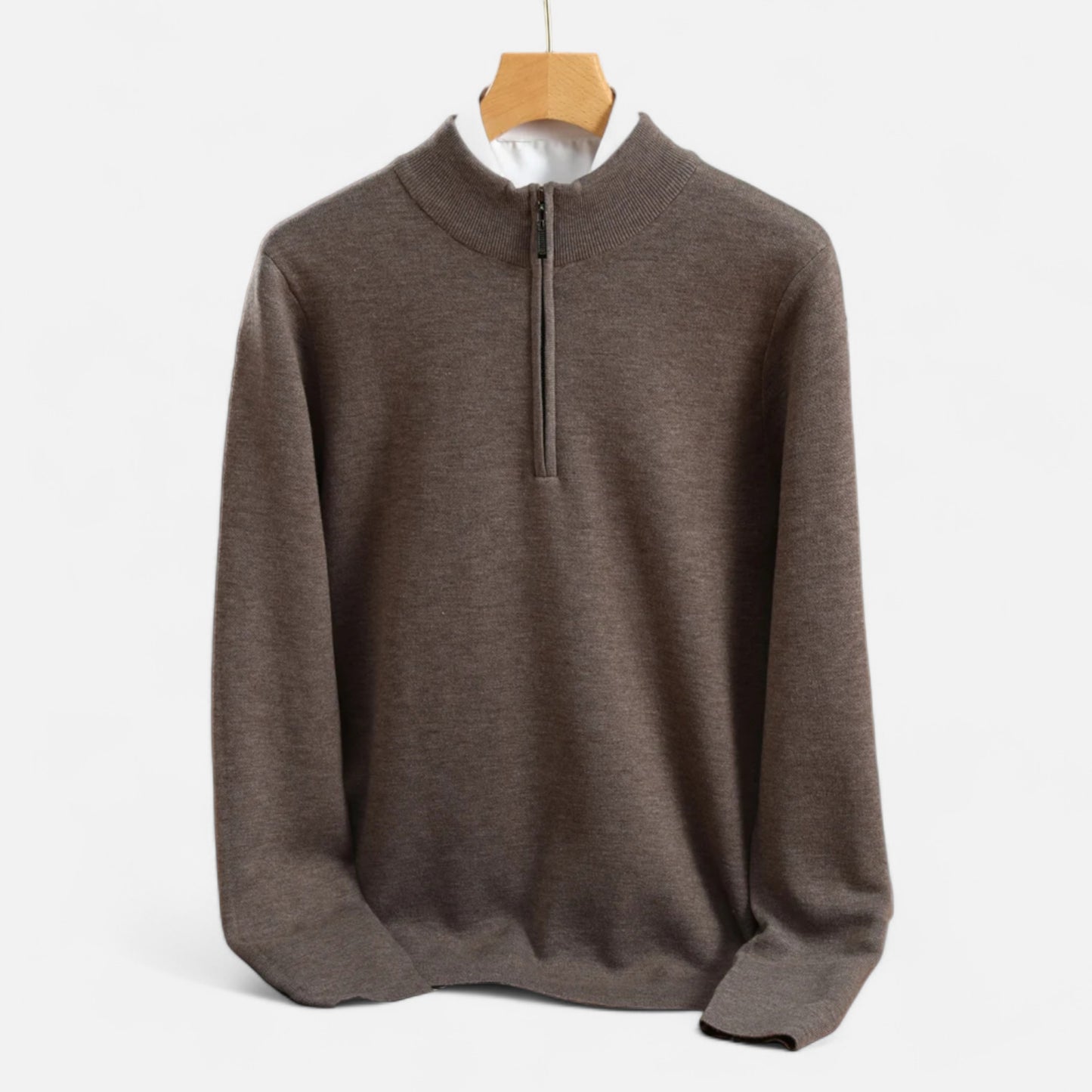 La Cartiera | Men’s Merino Wool Half-Zip Sweater
