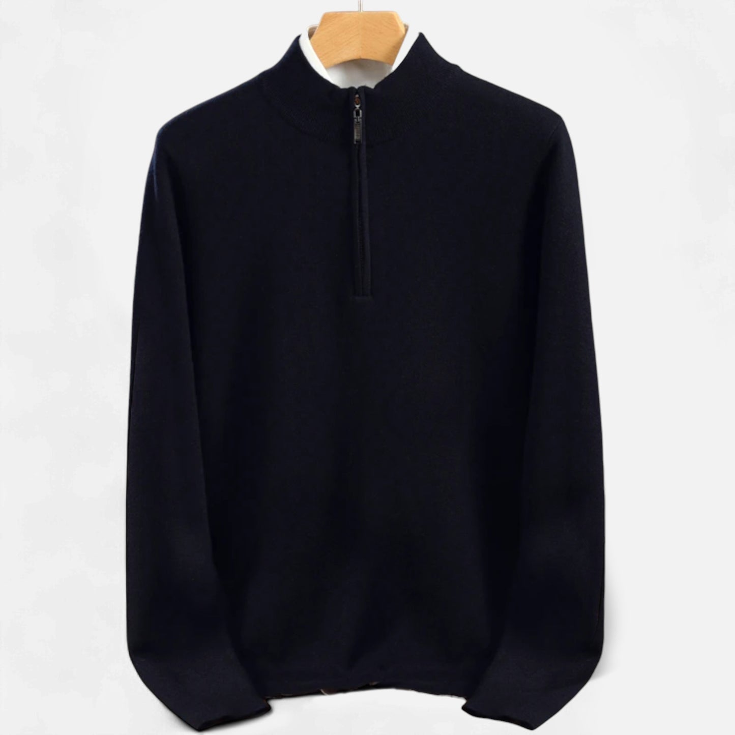 La Cartiera | Men’s Merino Wool Half-Zip Sweater