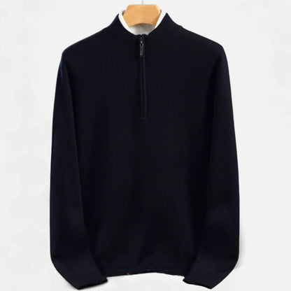 La Cartiera | Men’s Merino Wool Half-Zip Sweater
