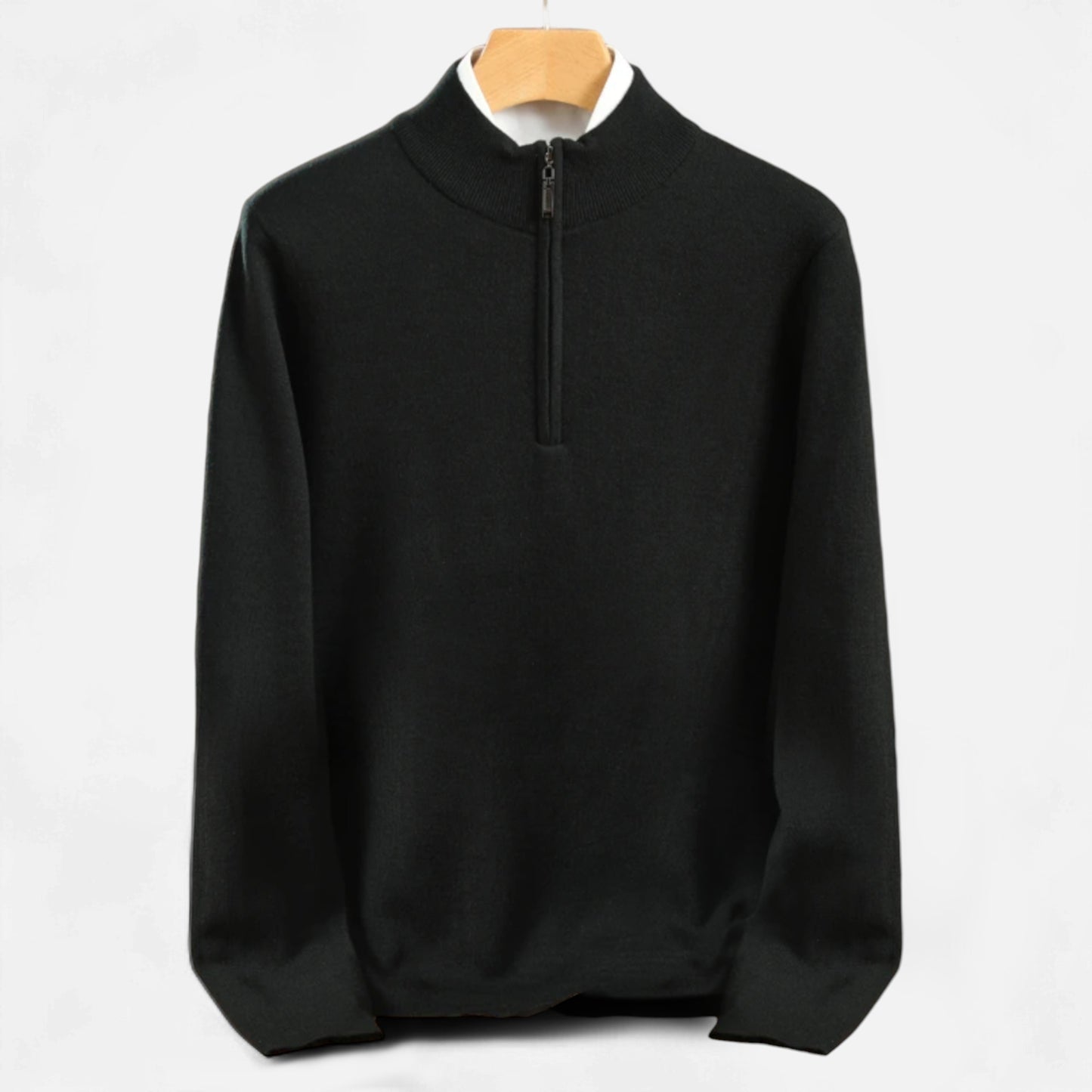 La Cartiera | Men’s Merino Wool Half-Zip Sweater