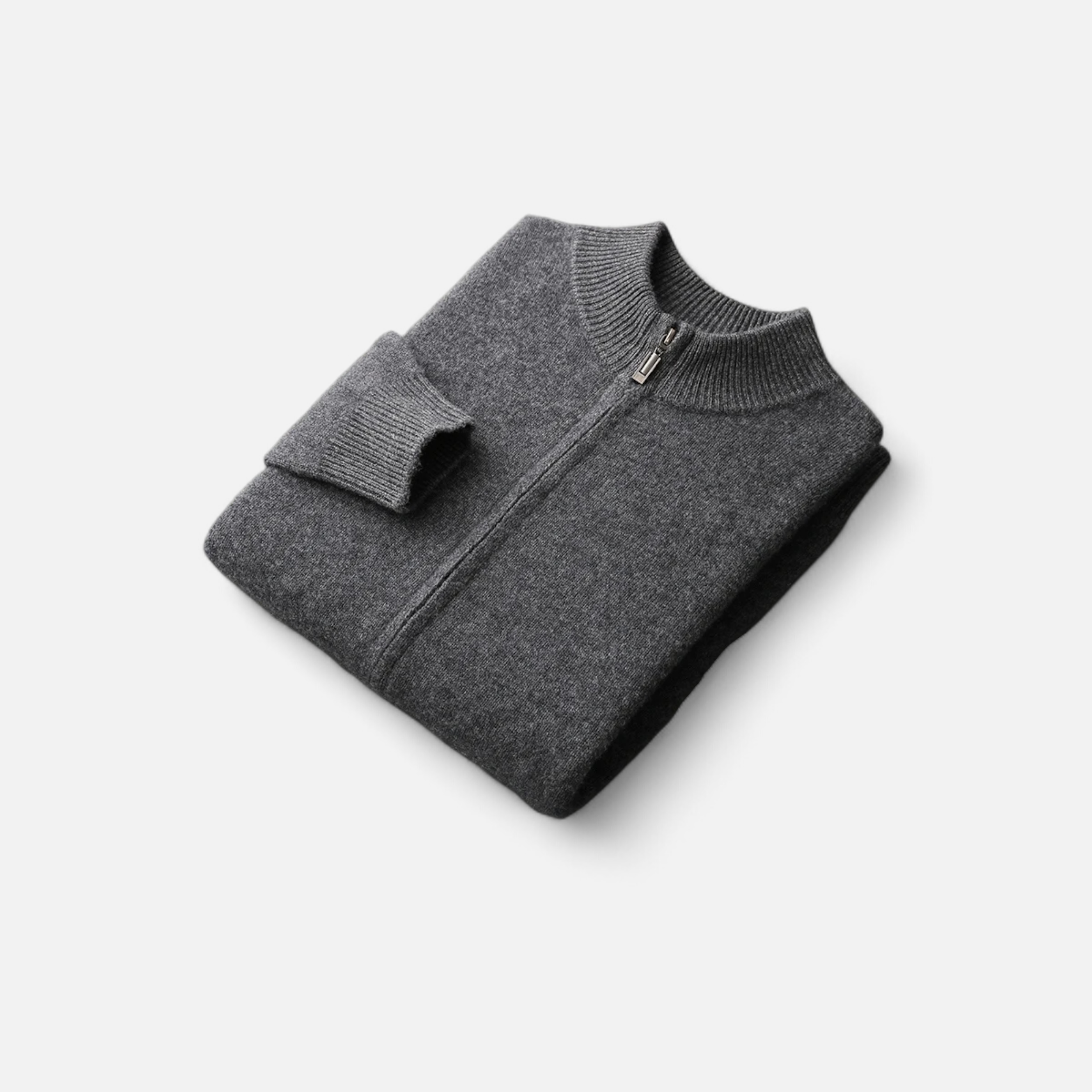 La Cartiera | Men’s Merino Wool Zip Cardigan
