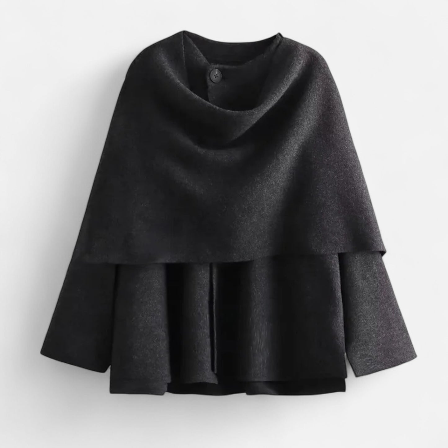 La Cartiera | Women’s Plush Sweater with Asymmetric Scarf