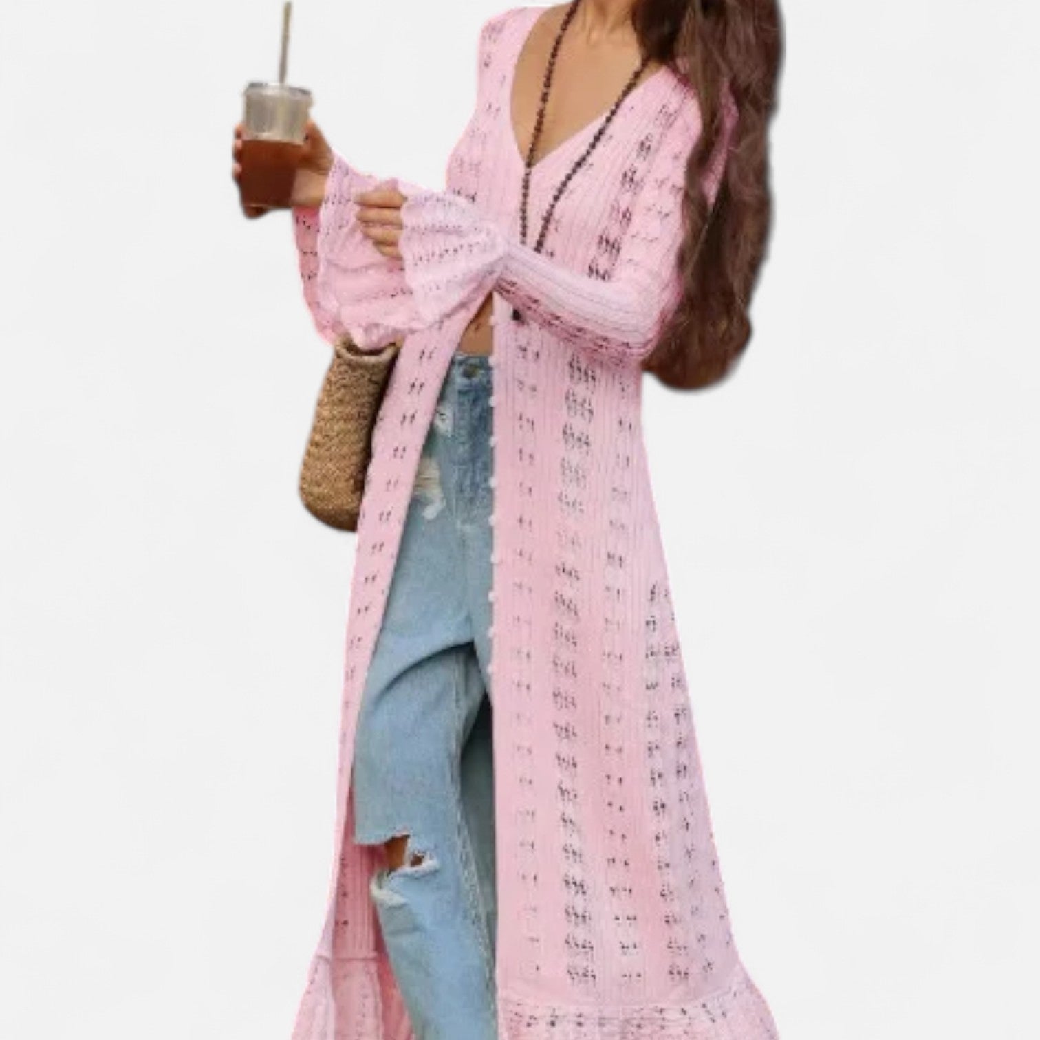 La Cartiera | Knitted Long Dress with Sculpted Detailing