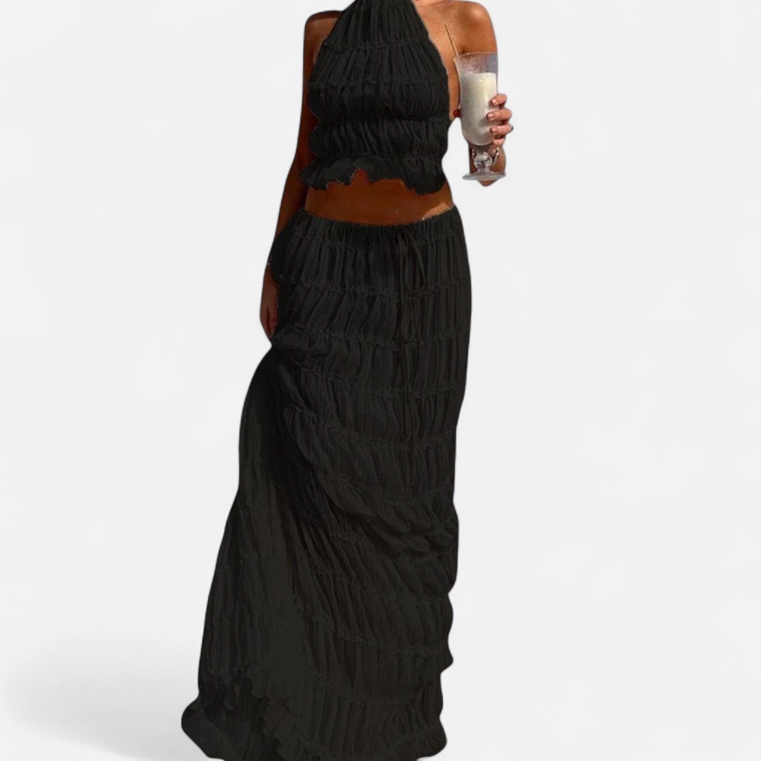 La Cartiera | Backless Two-Piece Matching Set
