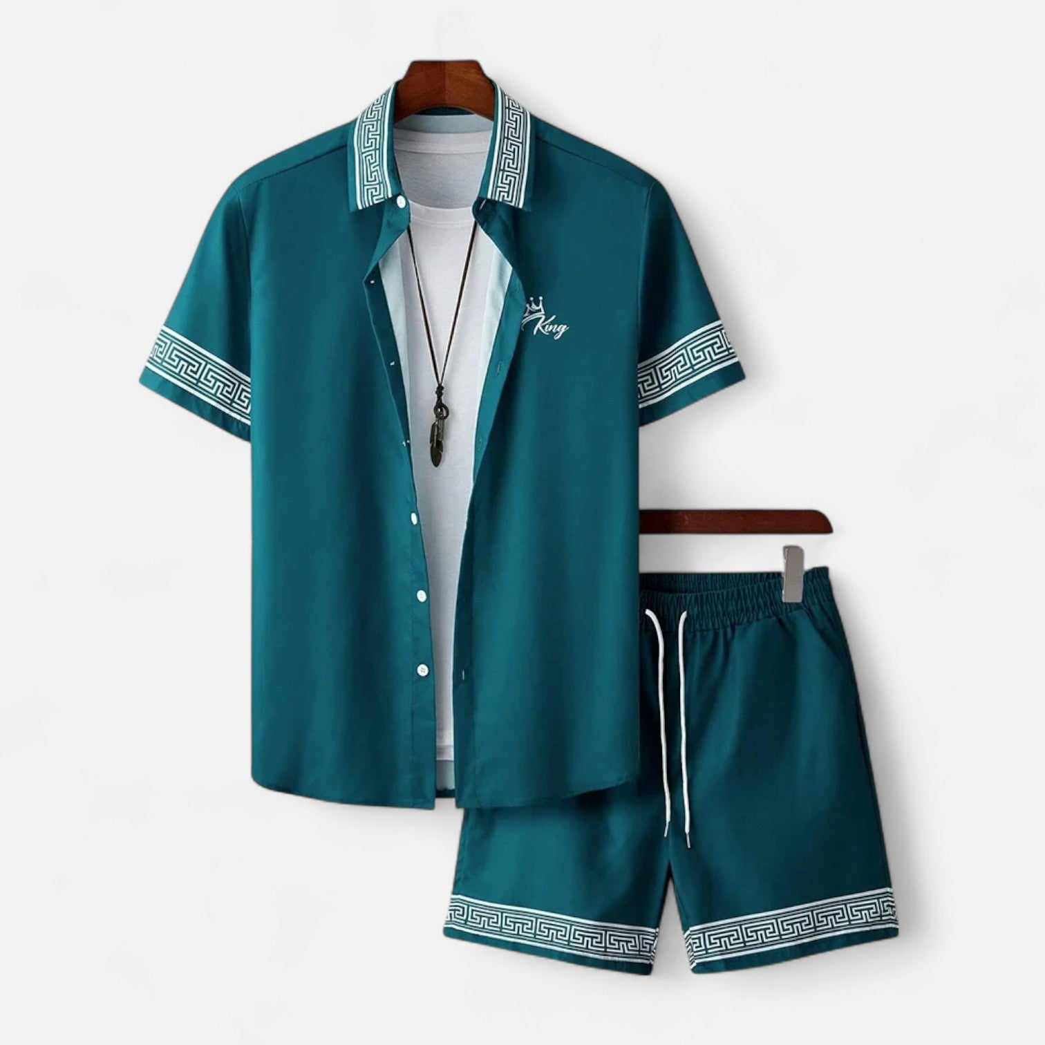 La Cartiera | Classic Two-Piece Shirt & Shorts Set