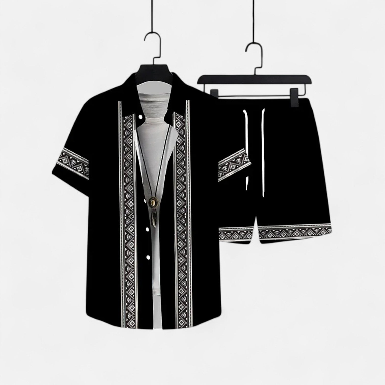 La Cartiera | Classic Two-Piece Shirt & Shorts Set