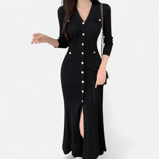 La Cartiera | Lightweight Black Midi in Soft Knit
