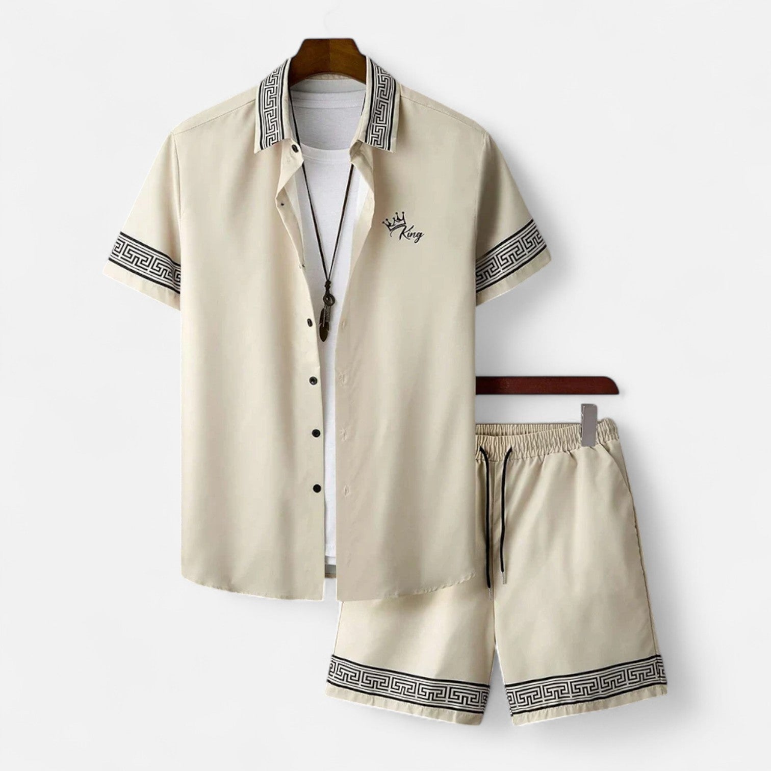 La Cartiera | Classic Two-Piece Shirt & Shorts Set