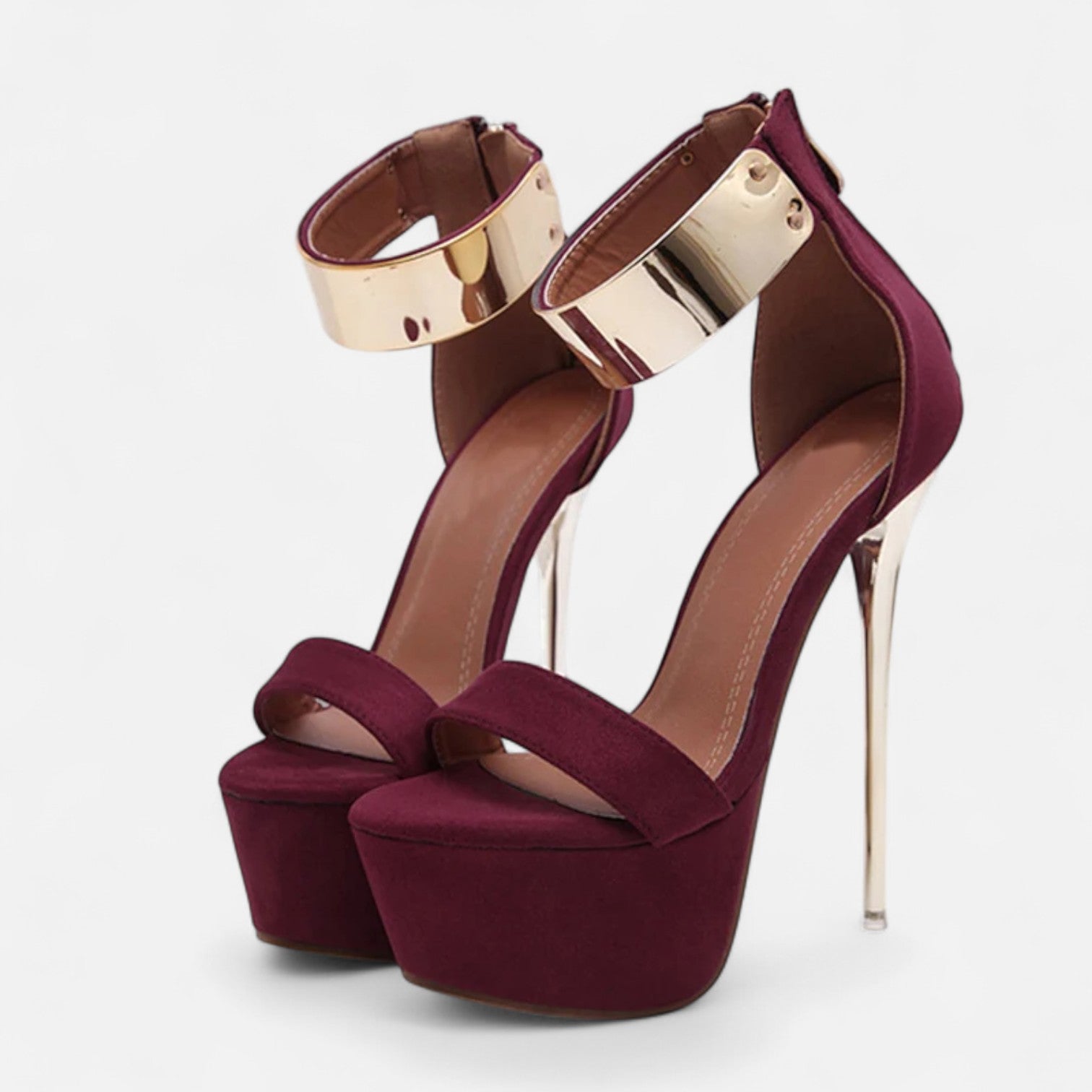 La Cartiera | Metal Ankle Strap Sandals for Women
